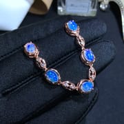 Natural opal bracelet wholesale 925 silver inlaid fashion Diamond style live broadcast exclusive for 5 * 7mm