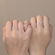 Original Po S999 Foot Silver New Chinese Style Bamboo Accompanied by Couple's Artistic National Style Retro Ring
