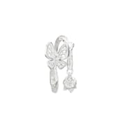 Po S999 Silver Butterfly Ring Fresh and Sweet Niche Elegant All-match Exquisite Bracelet Hair