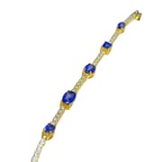 Japanese and Korean small fresh natural sapphire bracelet 925 silver bracelet live supply a generation of girlfriend gift