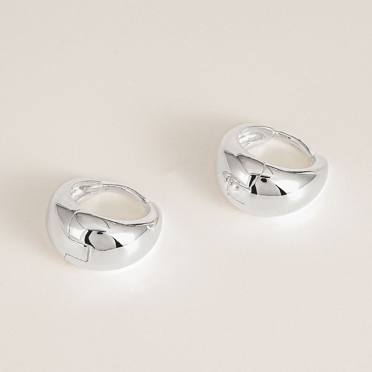 Europe and the United States cross-border high-level sense S925 sterling silver fashion personality element ring earrings female small circle earrings versatile