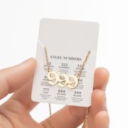 2024 Women's New Arrival Angel Lucky Numbers Pendant Necklace Fashion 000-999 Stainless Steel Vintage Necklace