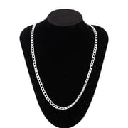 Cross-border jewelry Europe and the United States fashion new gold necklace imitation gold men's 6MM side necklace manufacturers wholesale