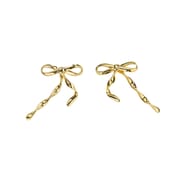 S925 sterling silver bow earrings fashion design for women