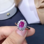 U.S. Imports Mossan Diamond 1 karat Powder Mossan Diamond VVS1 Eight Hearts and Eight Arrows Cutter U.S. Black Card 925 Silver