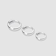 Po 999 Silver Simple Ear Buckle Ear Ring Women 2022 New Fashion Ear Studs Advanced Sense Earrings Ear Decoration Elegant