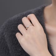 Po S999 Silver Cat Claw Ring Unique Design Cute Temperament Funny Daily Fresh Bracelet Cross-border Hair