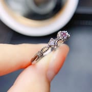 Factory wholesale explosions Alexander ring S925 silver inlaid main stone 3*3 selling Europe and the United States a generation of hair