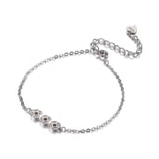 Po S999 Silver Copper Bracelet Niche Design High Sense Girls Simple New Cold Style Summer Trendy Jewelry