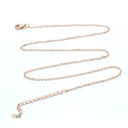 Factory wholesale stainless steel Korean version of simple flat cross chain clavicle necklace men and women all-match vacuum plating necklace