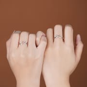 Po S999 Foot Silver Curse Ring Retro Niche Temperament Unique Design Sense Advanced Xiangyun Ring