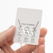 2024 Women's New Arrival Angel Lucky Numbers Pendant Necklace Fashion 000-999 Stainless Steel Vintage Necklace