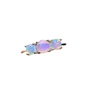 Factory wholesale explosions natural white opal ring S925 silver inlaid main stone 5*5 selling Europe and the United States a generation of hair