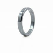 Amazon wish Cross-border Blackstone Ring Non-magnetic Arc Flat Ring Wide Ring European and American Simple Men's and Women's Ring