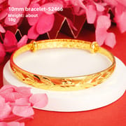 Shajin Bracelet Gymophila Ladies High-end Jewelry Imitation Gold Bracelet Long-standing Copper Bracelet Simulation Accessories