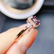 Factory wholesale explosions Alexander ring S925 silver inlaid stone 4*6 selling Europe and the United States a generation of hair