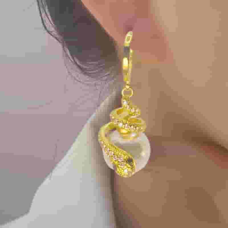 Snake Fashion Design High-grade Ear Buckle Year of the Snake Earrings