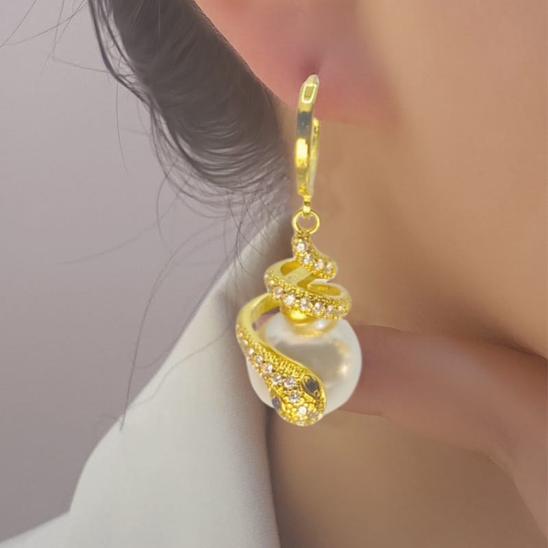 Snake Fashion Design High-grade Ear Buckle Year of the Snake Earrings