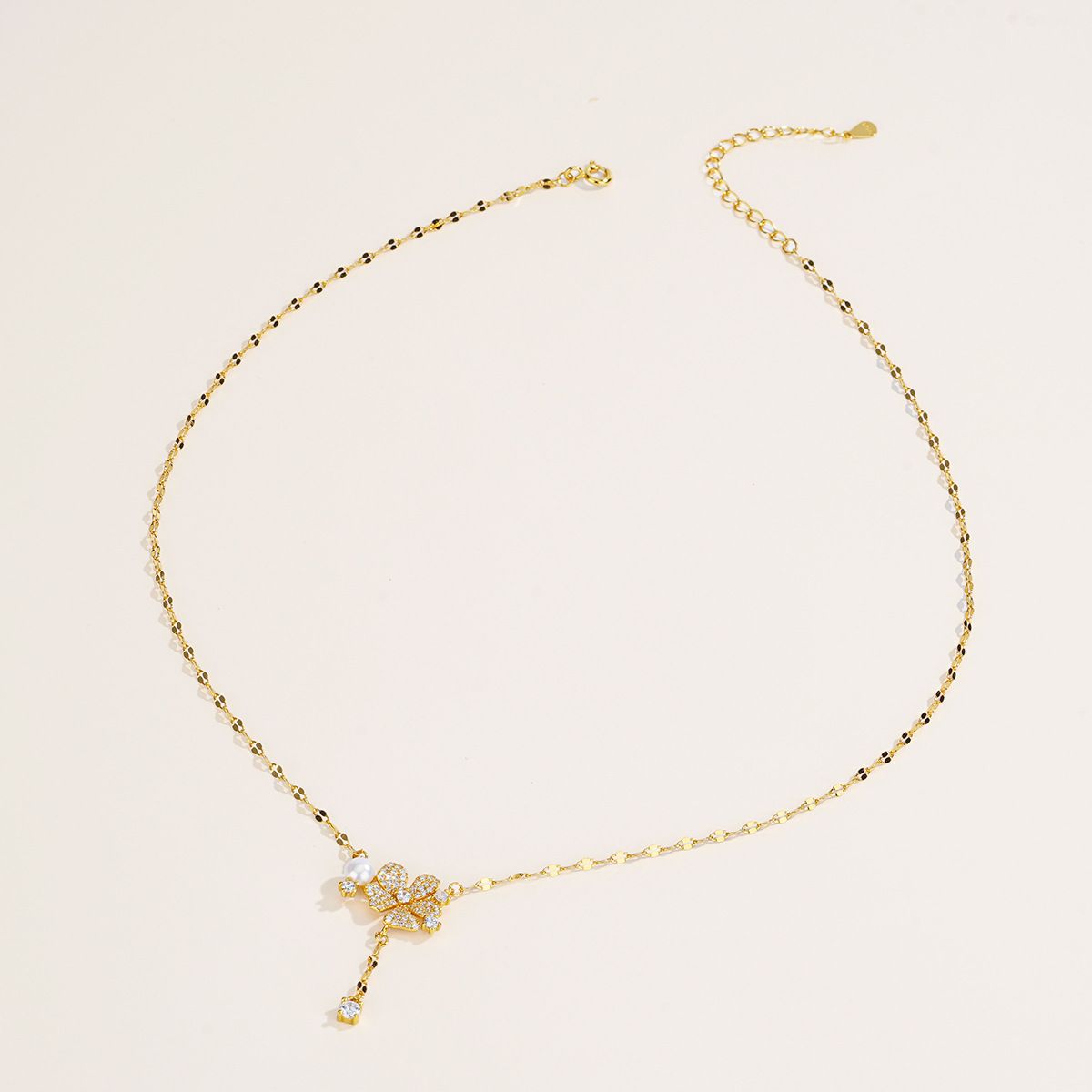 S925 sterling silver with fresh water pearls necklace