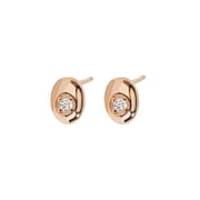 S925 sterling silver with zircon beans design fashion earrings 