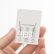 2024 Women's New Arrival Angel Lucky Numbers Pendant Necklace Fashion 000-999 Stainless Steel Vintage Necklace
