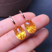 New fireworks topaz earrings 925 silver excellent Work inlay earrings wholesale a generation of hair