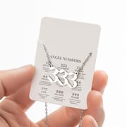 2024 Women's New Arrival Angel Lucky Numbers Pendant Necklace Fashion 000-999 Stainless Steel Vintage Necklace
