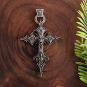 Amazon Cross-border Personality Retro Gothic Cross Skull Pendant Necklace European and American Fashion Exaggerated Pendant