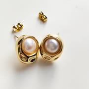 Natural Pearl Earrings Big Brand Same Style Light Luxury High-Level Design Elegant Earrings s925 Silver Needle Small Chanel Style Earrings