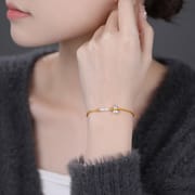Po S999 Foot Silver New Chinese Style Ping An Joy Gourd Hand Rope Women's Retro Art National Style Woven Hand Rope for Hair