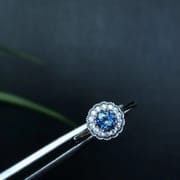 Simple new shop owner recommended natural sapphire ring ladies living adjustable 925 silver