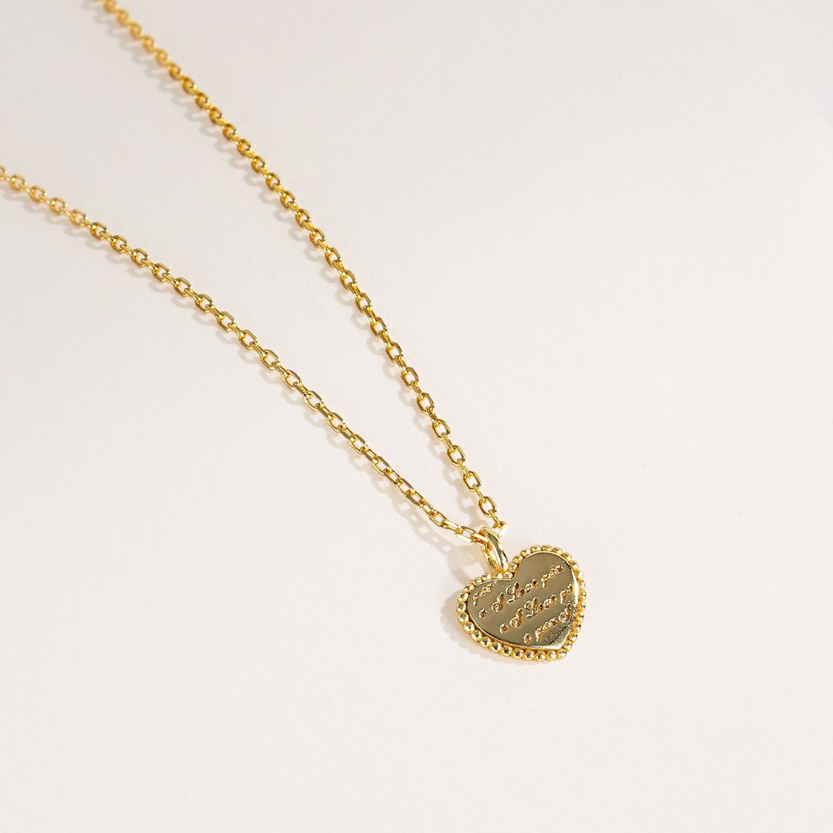 Cross-border S925 Sterling Silver High-end Fashion Love Necklace Women's Niche Personalized Heart-shaped Letter Clavicle Chain Tide