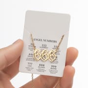 2024 Women's New Arrival Angel Lucky Numbers Pendant Necklace Fashion 000-999 Stainless Steel Vintage Necklace