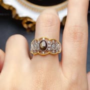 工厂批发爆款天然星光蓝宝石戒指S925银镶嵌主石5*7热销欧美一件