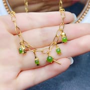 Factory wholesale explosions natural jasper bracelet S925 silver inlaid main stone 6*6 selling Europe and the United States a generation