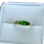 Factory wholesale explosions natural jasper ring S925 silver inlaid main stone 5*7 selling Europe and the United States a generation