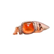 Factory wholesale explosions natural garnet ring S925 silver inlaid main stone 6*6 selling Europe and the United States a generation of hair