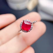 925 silver inlaid natural color treasure ring natural gem style exquisite fashion factory wholesale