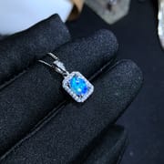 Opal pendant real photo Fire Color good natural Australian fire opal starry sky colorful live broadcast supply