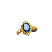 Factory wholesale explosions natural Topaz ring S925 silver inlaid main stone 6*8 hot Europe and the United States a generation of hair