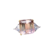 Factory wholesale explosions natural amethyst ring S925 silver inlaid with the main stone 10*10 selling Europe and the United States a generation