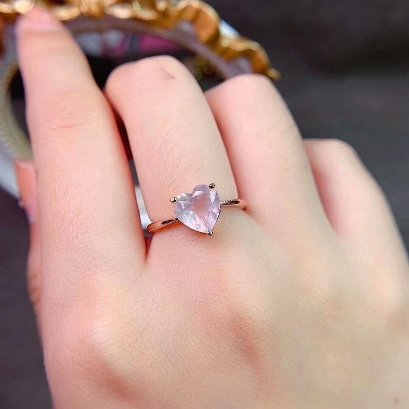 New natural colored gemstone ring 925 silver inlaid with all kinds of natural colored gem ring wholesale Live