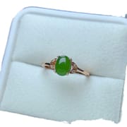 Factory wholesale explosions natural jasper ring S925 silver inlaid main stone 5*7 selling Europe and the United States a generation