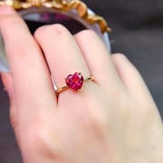 New natural colored gemstone ring 925 silver inlaid with all kinds of natural colored gem ring wholesale Live