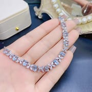 New on the new natural Topaz bracelet 925 silver inlaid gift wholesale main stone 4*6 jewelry wholesale