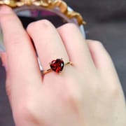 New natural colored gemstone ring 925 silver inlaid with all kinds of natural colored gem ring wholesale Live