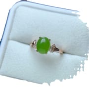 Factory wholesale explosions natural jasper ring S925 silver inlaid main stone 7*9 selling Europe and the United States a generation