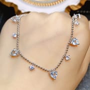 Factory wholesale explosions natural aquamarine bracelet S925 silver inlaid main stone 5*5 selling Europe and the United States a generation of hair