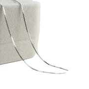 925 silver necklace wholesale box chain 925 silver plated White Gold rose gold length 45cm