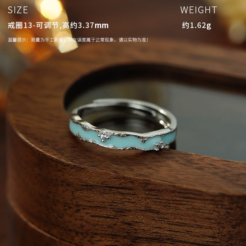 Galaxy women's ring--white gold
